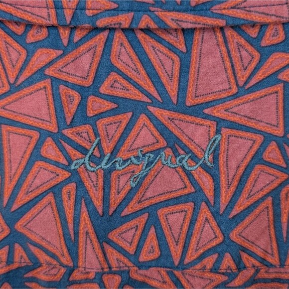 Desigual Man Triangle Print Long Sleeve Shirt Large Slim - Picture 5 of 11